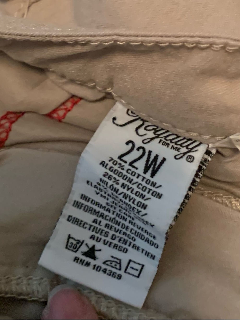 Royalty for Me Hyperstretch Khaki Tan 22W provide a slimming silhouette NWT - Picture 8 of 16